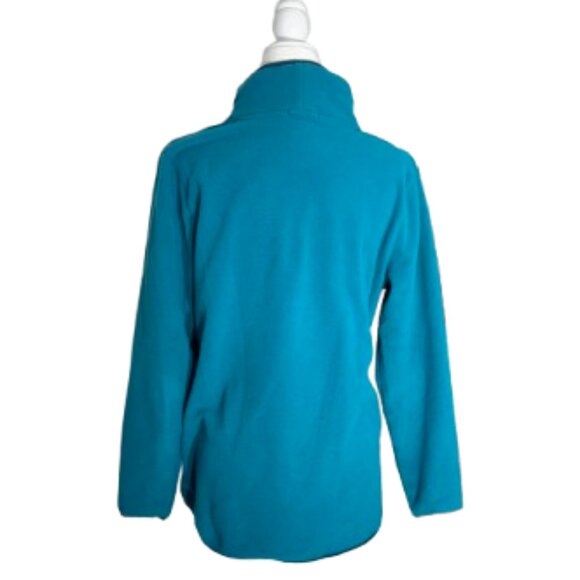 L.L. Bean Green Fleece Women's Mock Neck Pullover Size Large - Picture 2 of 9